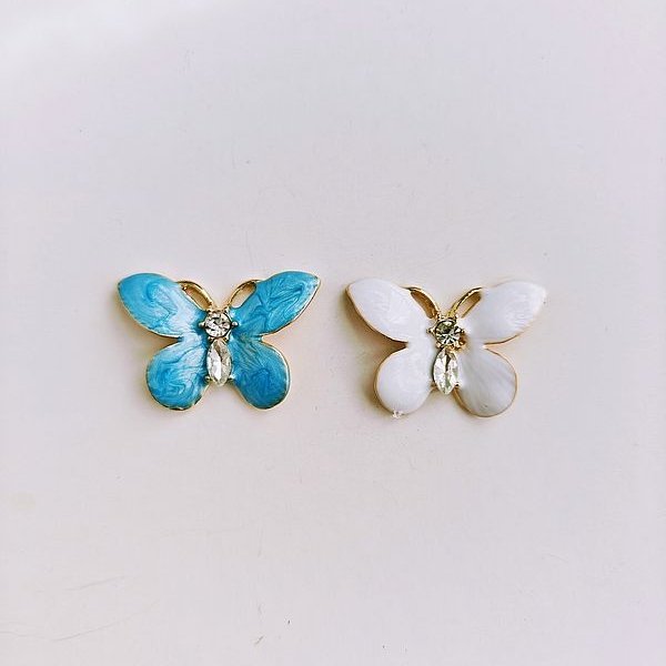Par de Mariposas Celeste y Blanca