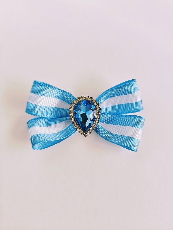 Escarapela Moño Gota Azul